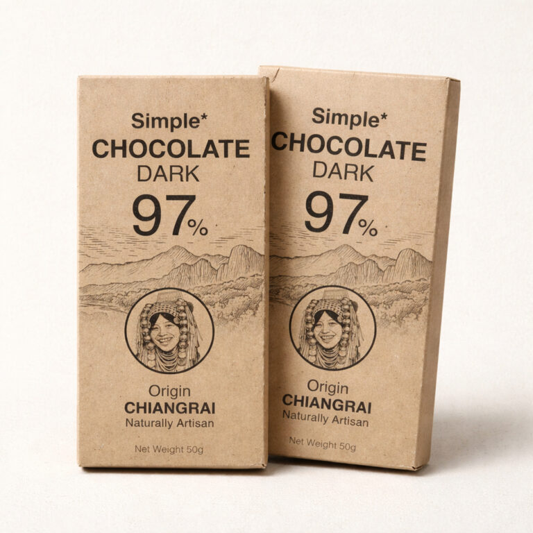 Simple* Chocolate Dark 97% — ดาร์กช็อกโกแลต 97% — (แพ็คคู่ มี 2แท่ง)