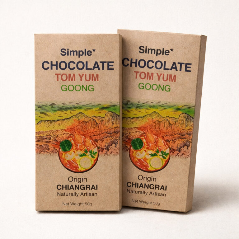 Simple* Chocolate Tom Yum Goong – ซิมเปิ้ล ช็อคโกแลต ต้มยำกุ้ง — (แพ็คคู่ มี 2แท่ง)